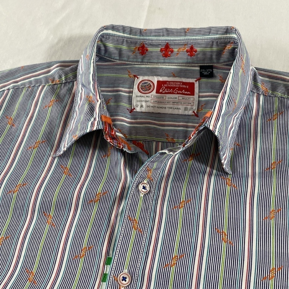 The Robert Graham Long-Sleeve Details Everywhere Freshly Laundered Shirt. S 2XL. - Picture 3 of 17